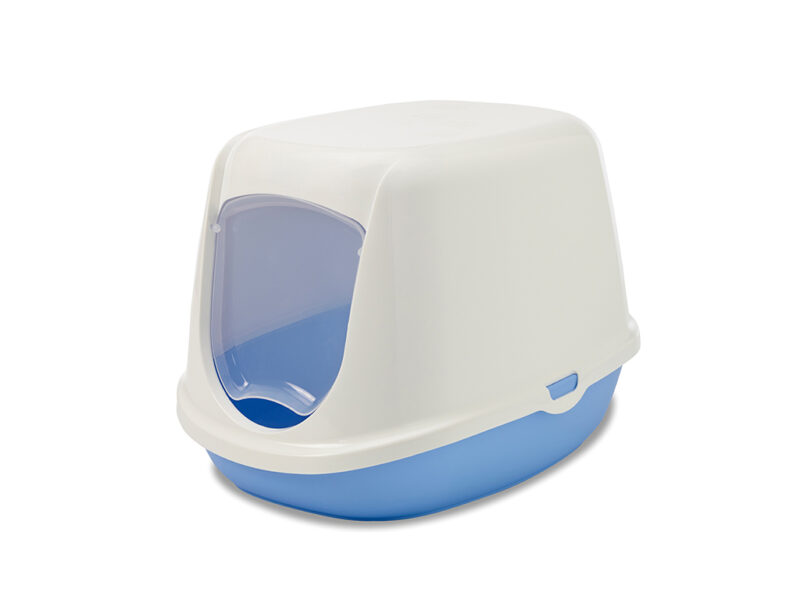 Baño sanitario cerrado para gato